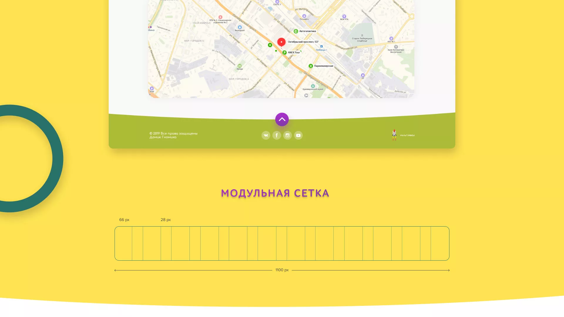 Разработка сайта детского активити-клуба «Домик гномика» в Омутнинске