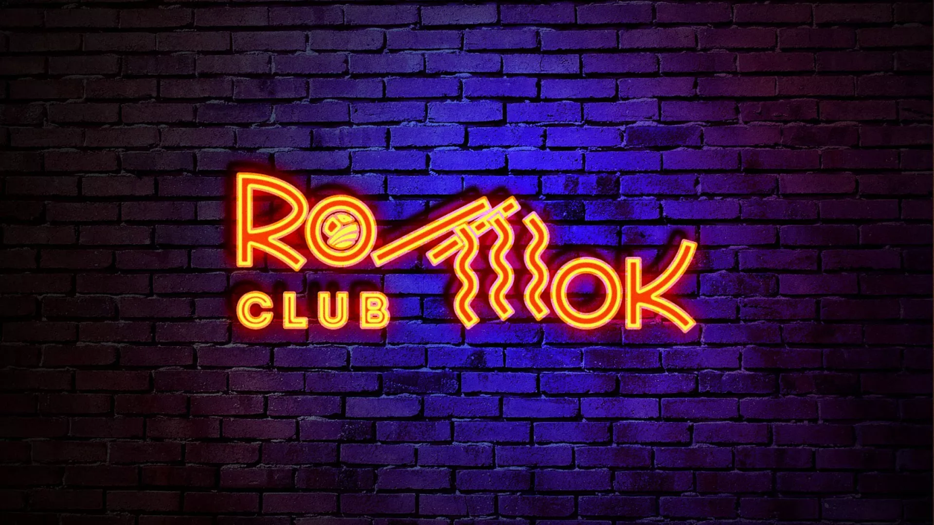 Разработка интерьерной вывески суши-бара «Roll Wok Club» в Омутнинске
